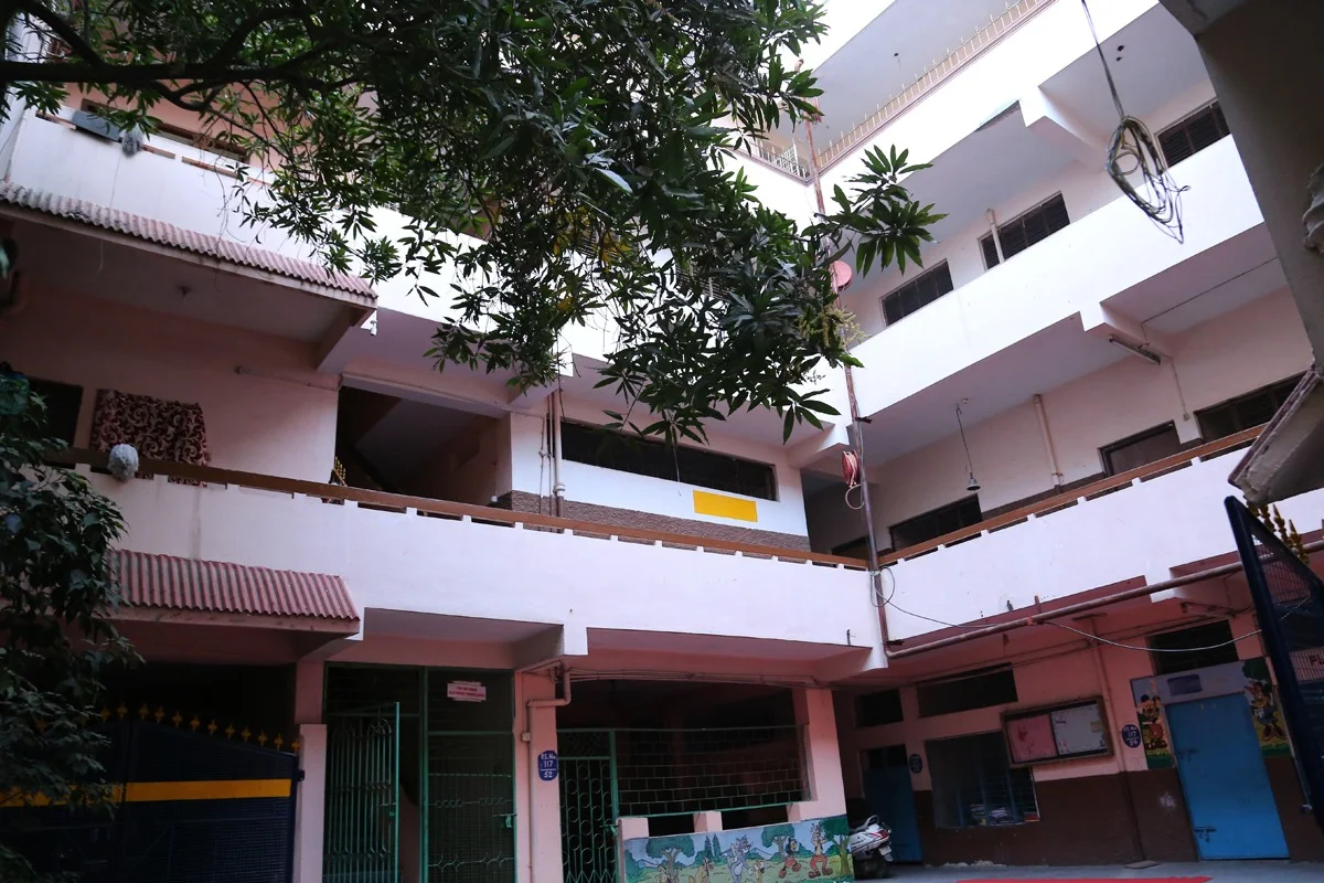 Seven Hills High School campus courtyard
